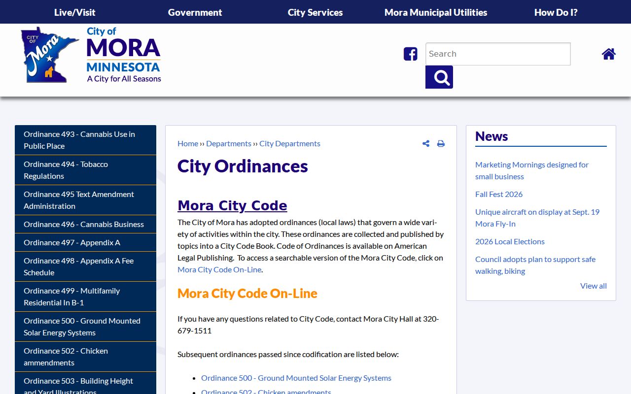 Mora court docket municipal ordinance record source